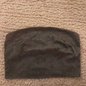 Wild Fable Cropped Metallic Tube Top